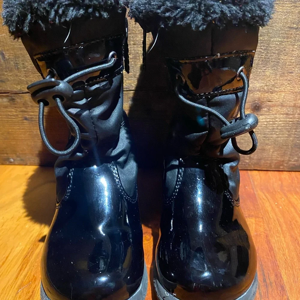Black‎ Totes winter snow boots little girls size 10